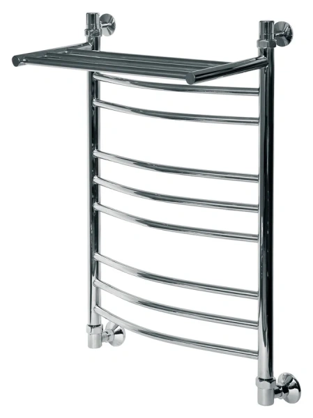 Полотенцесушитель водяной Ника Arc 80x50 см хром ЛД Г2 ВП 80/50 (детальная фотография)