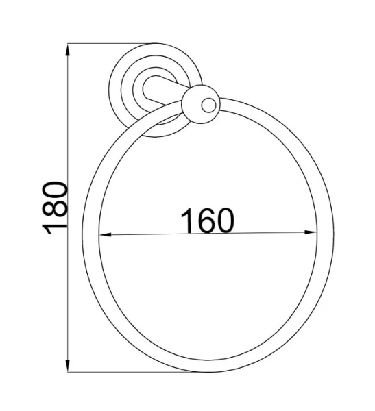 Полотенцедержатель Boheme Imperiale золото 10405 (детальная фотография), классические, ретро, с кристаллами swarovski