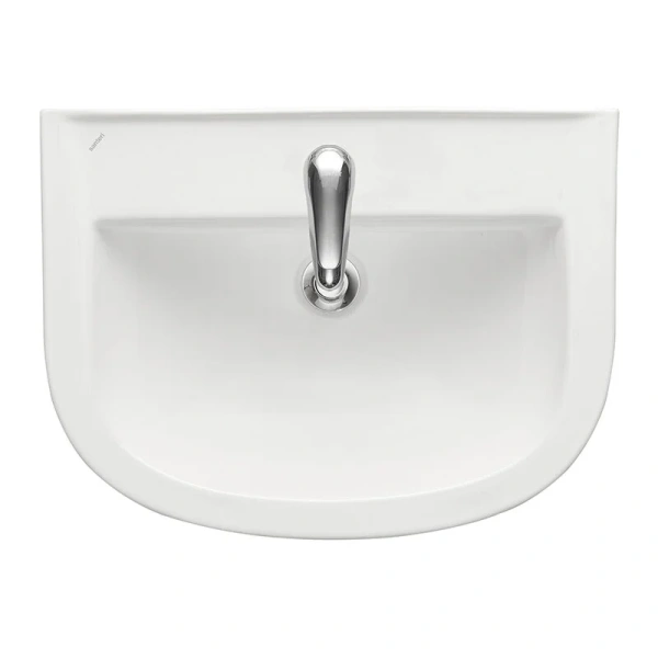 Раковина Santeri Pro 56 см подвесная 1.3115.5.S00.10B.0 (детальная фотография), полукруглая, тюльпан