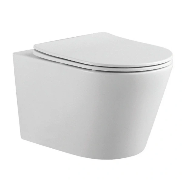 Унитаз подвесной Акватек Вега белый матовый AQ1905-MW (детальная фотография)