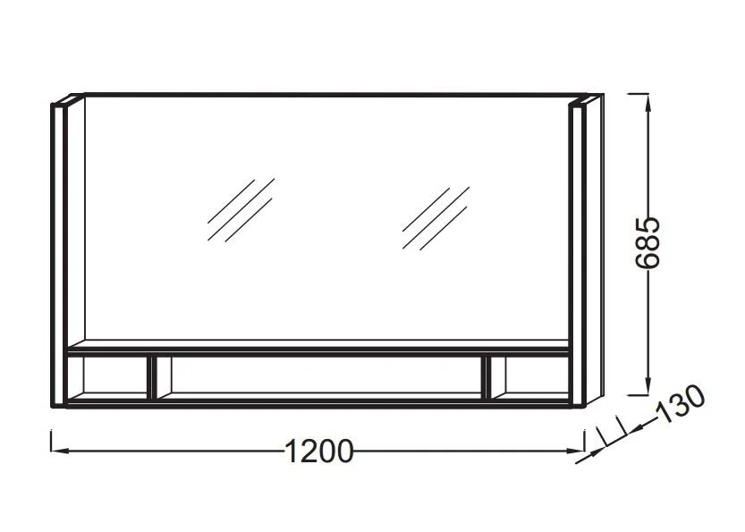 Зеркало с подсветкой Jacob Delafon Terrace 120 см настенное EB1183-NF (детальная фотография), современные, hi-tech