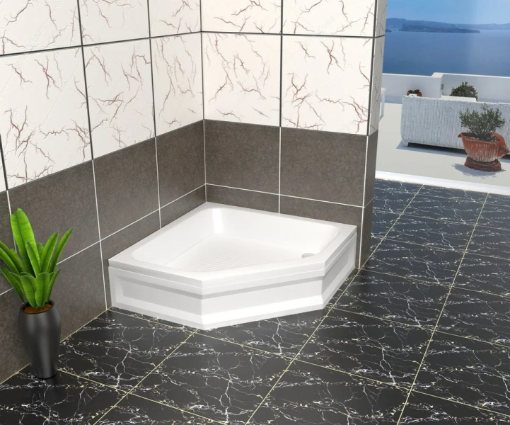 Душевой поддон RGW Acryl BT/CL-S-A 100х100 см белый 16180500-51-A (детальная фотография), недорогие