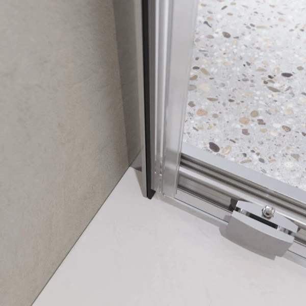 Душевая дверь в нишу BelBagno Luce 110 см профиль хром LUCE-BF-1-110-C-Cr (детальная фотография), раздвижные