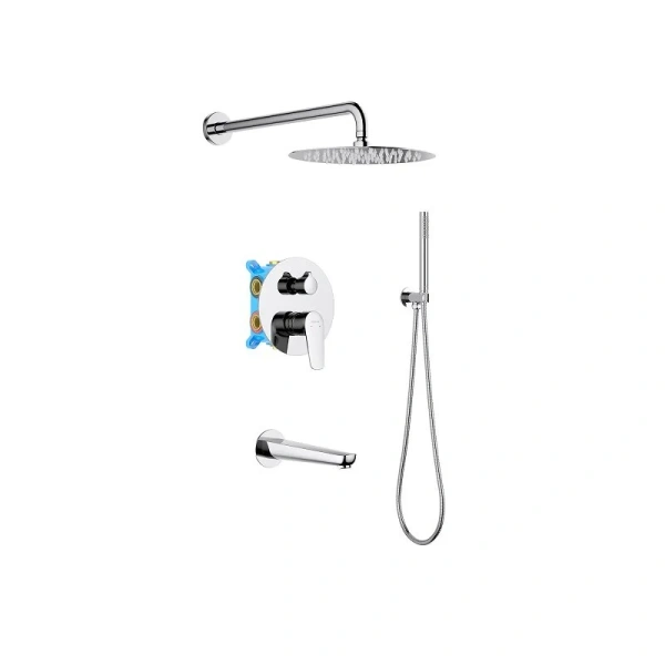 Душевой комплект Акватек Бетта хром AQ1173CR (детальная фотография)