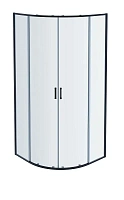 Душевой уголок Акватек 80x80 см профиль черный