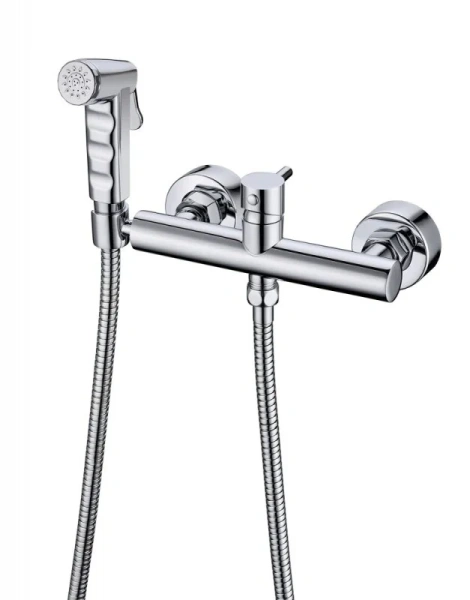 Гигиенический душ со смесителем Bravat хром D9140CP-RUS (детальная фотография)