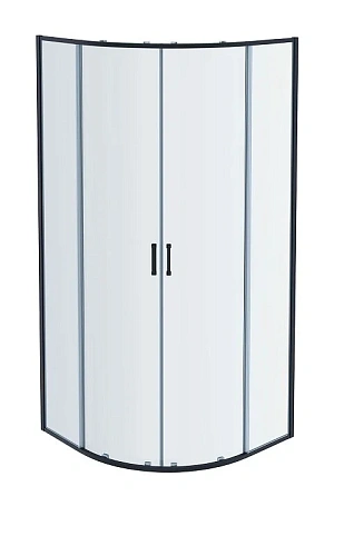 Душевой уголок Акватек 80x80 см профиль черный - фото 2