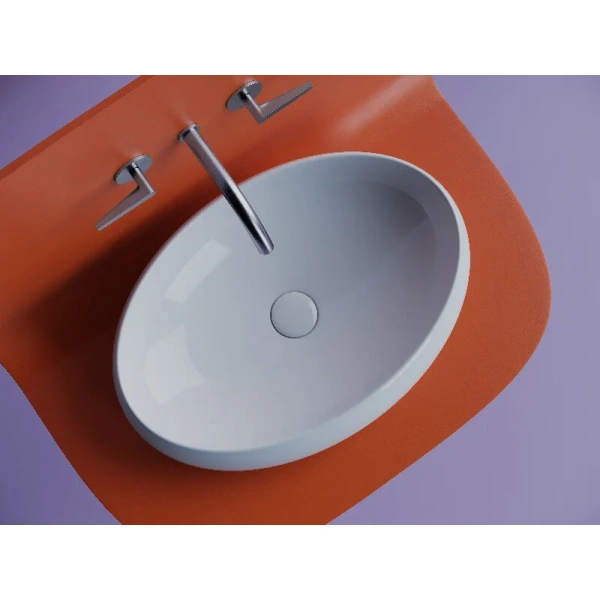 Раковина Ceramica Nova Element 56 см накладная CN5033 (детальная фотография), в форме чаши, круглой формы