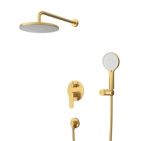 Душевой комплект Cezares Stylus брашированное золото STYLUS-DSET-BORO (детальная фотография)