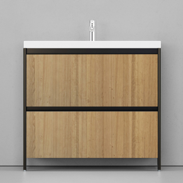 Тумба под раковину напольная Velvex Klaufs 88 см черная/шатане tnKLA.90.2Y-617.217 (детальная фотография), по запросу