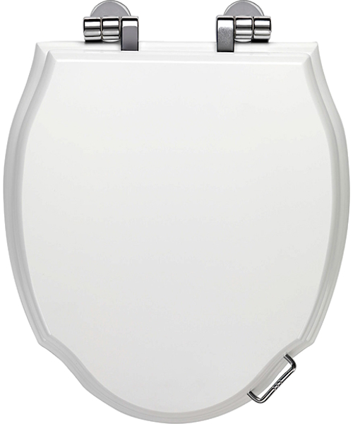 Крышка-сидение с микролифтом Devon & Devon Westminster белая, петли хром 3IBSEBIAWCR (детальная фотография)