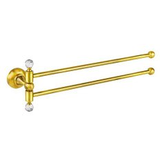 Полотенцедержатель Cezares Aphrodite золото 24 карат, фурнитура Swarovski