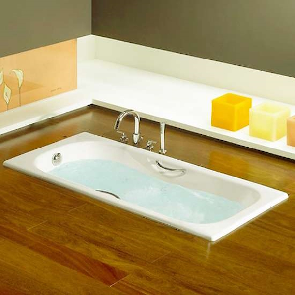 2334G0000 ванна MALIBU с отверстиями под ручки /160х70/ (бел) (детальная фотография), по запросу