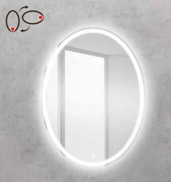 Зеркало с подсветкой BelBagno Spc 60 см с кнопочным выключателем SPC-VST-600-800-LED-BTN (детальная фотография)