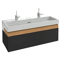 Тумба под раковину подвесная Jacob Delafon Terrace 120 см черный лак