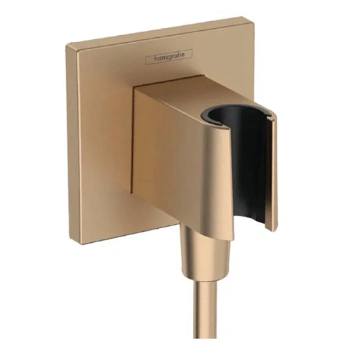 Шланговое подсоединение Hansgrohe FixFit полированная бронза - фото 4