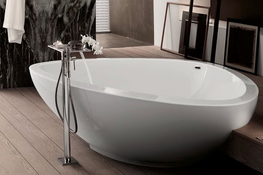 Ванна из камня Axor Massaud 18950000 (детальная фотография), искусственный камень, литьевой мрамор