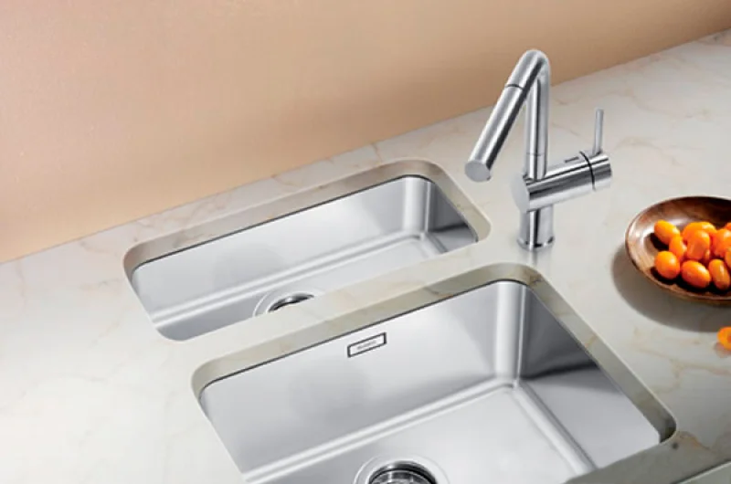 Мойка для кухни Blanco Andano 22 см нержавеющая сталь 522952 (детальная фотография), встраиваемые, интегрированные