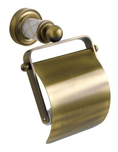 Бумагодержатель Boheme Murano декор белый - фото 1