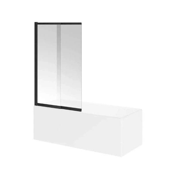 Шторка для ванны Kerama Marazzi Vetro 100x150 см профиль черный VE.100.BSD.BLK.M (детальная фотография), современные, hi-tech