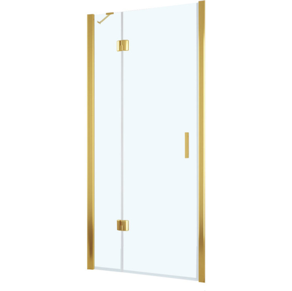 Душевая дверь профиль золотой стекло прозрачное Vegas-glass AFP TUR NOVO 120 09 01 L (детальная фотография)