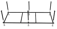 Каркас для ванны 1Marka 150х70 см сварной