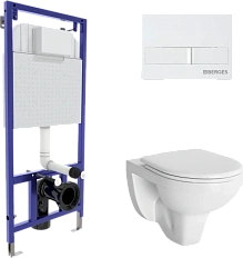 Унитаз с инсталляцией BERGES Gamma подвесной