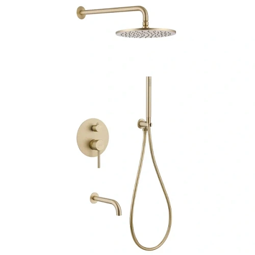 Душевой комплект Abber Wasser Kreis золото матовое - фото 4