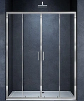 Душевая дверь в нишу Vincea Alpha 170 см стекло прозрачное
