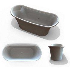 Ванна, цвет белый, Romance Collections Diva