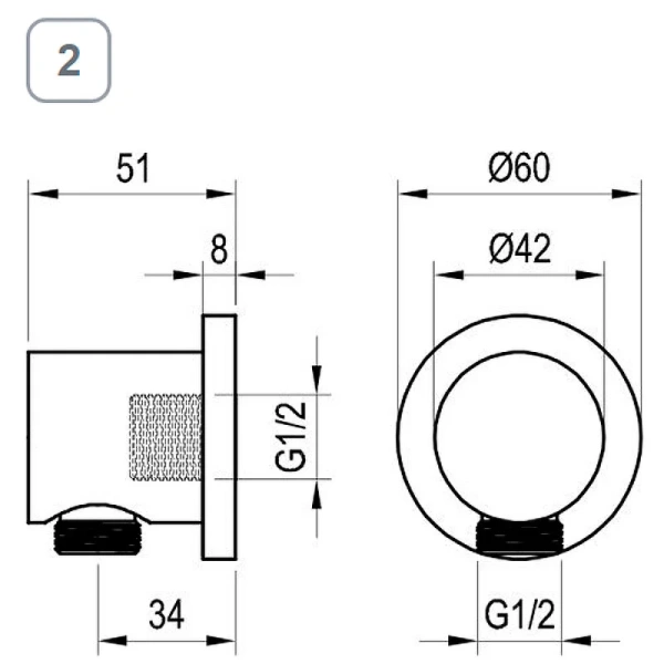 Шланговое подключение Ravak X07P латунь (детальная фотография), в наличии
