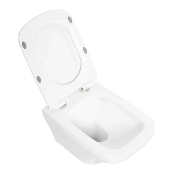 Унитаз подвесной BelBagno Sela безободковый белый BB3201CHR (детальная фотография), белые