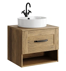 Тумба с раковиной подвесная Aqwella Craft CRF0106DB 60 см ЛДСП