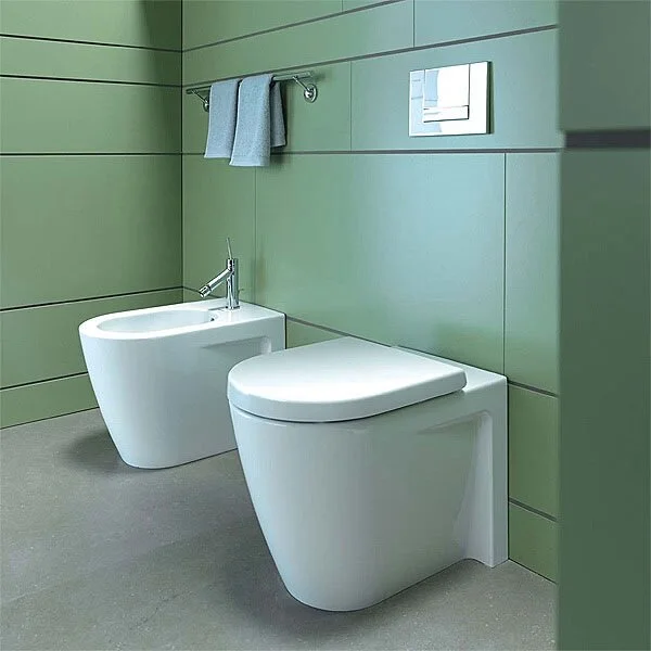 Биде напольное Duravit Starck 2 белое 2255100000 (детальная фотография), напольные, приставные