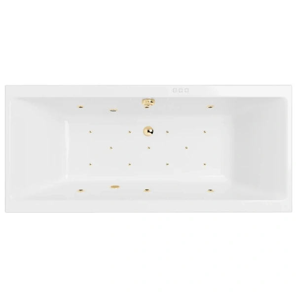 Ванна гидромассажная Excellent Pryzmat Slim Relax 160 x 75 см, белый/золото, WAEX.PRY16S.RELAX.GL (детальная фотография)