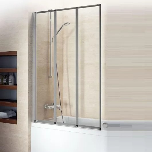 Шторка для ванны Riho Alta 100x140 см профиль сатин G008001111 (детальная фотография), 100 см