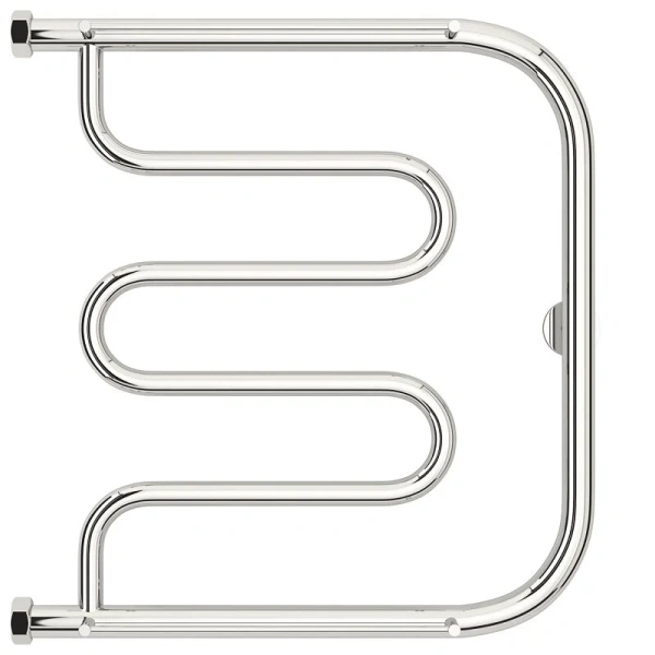 Полотенцесушитель водяной Сунержа Лира+ 50х50 см без покрытия 00-4012-5050 (детальная фотография), хром