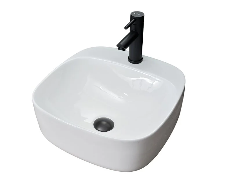 Раковина GID Geometrico N9284 42 см белая 51219 (детальная фотография)