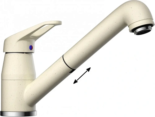 Смеситель для кухни Omoikiri Tateyama-S-BE ваниль - фото 6