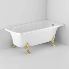 Ванна из искусственного камня Migliore Olivia Angolare 174х80 см фурнитура золото