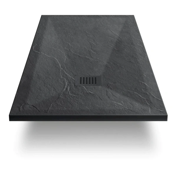 Душевой поддон Vincea 100х90 см антрацит VST-4SR9010A (детальная фотография), из искусственного камня