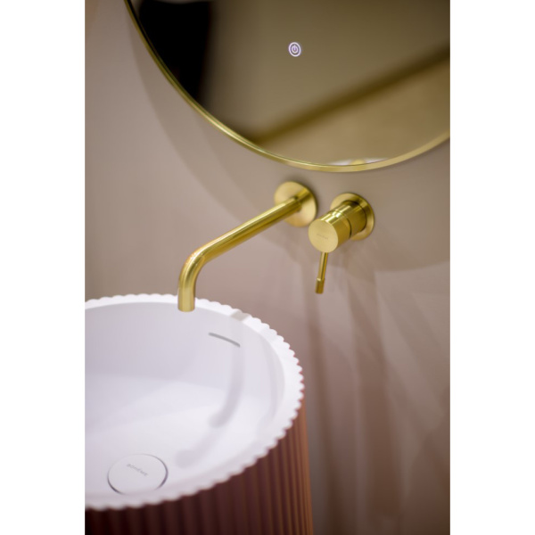 Смеситель для раковины Boheme Uno с внутренней частью matt gold 465-MG (детальная фотография), для раковины