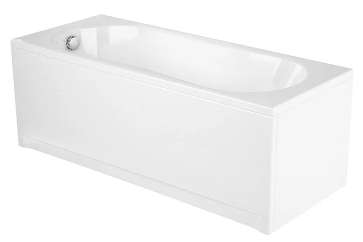 Ванна акриловая Cersanit Nike 63346 150 x 70 см, прямоугольная, белая (детальная фотография), современныe, hi-tech