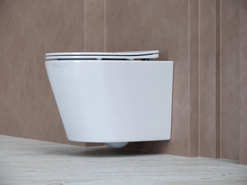 Унитаз подвесной Ceramica Nova Balearica белый CN6000 (детальная фотография), без бачка, со скрытым бачком