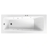 Ванна гидромассажная Excellent Ava Line Nano 160 x 70 см, белый/хром, WAEX.AVA16.LINENANO.CR