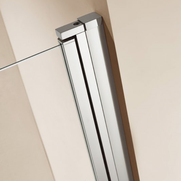 Душевой уголок Cezares Eco 90x90 см стекло прозрачное профиль хром ECO-O-A-2-90-C-Cr (детальная фотография), современные, hi-tech