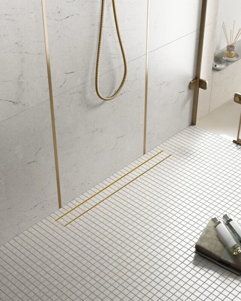 Душевой лоток Timo Drain Systems 80 см сатин DS230208/17 (детальная фотография), для монтажа в пол