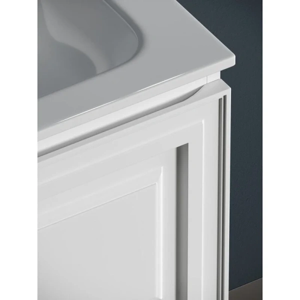 Тумба под раковину подвесная Sancos Very 80 см bianco VR80W (детальная фотография), современная, hi-tech