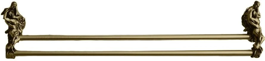 Двойной полотенцедержатель, бронза, Art&Max Romantic AM-B-0818-B (детальная фотография)