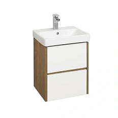 Тумба с раковиной подвесная Акватон Сканди 45 см дуб рустикальный